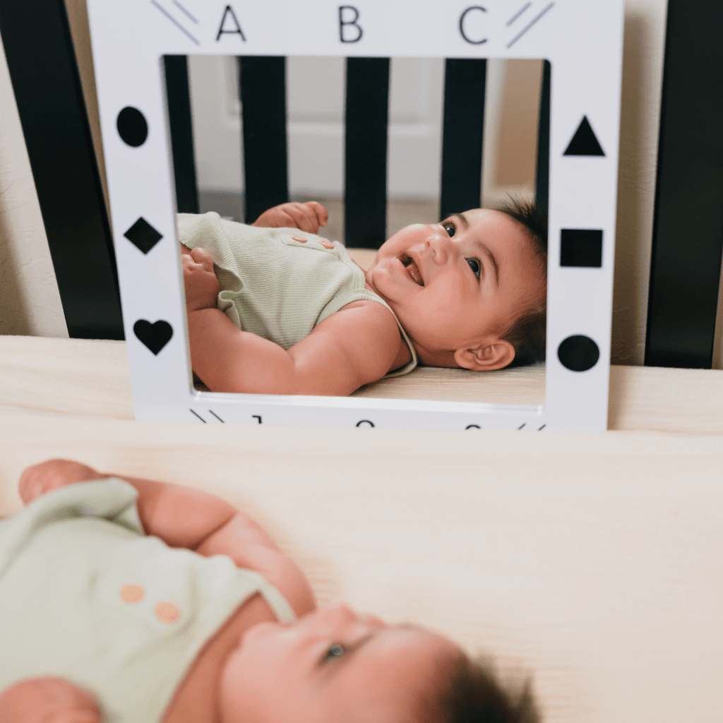 Baby Mirror | Enhance Recognition with Baby in Crib or during Tummy Time - Nurture Smart