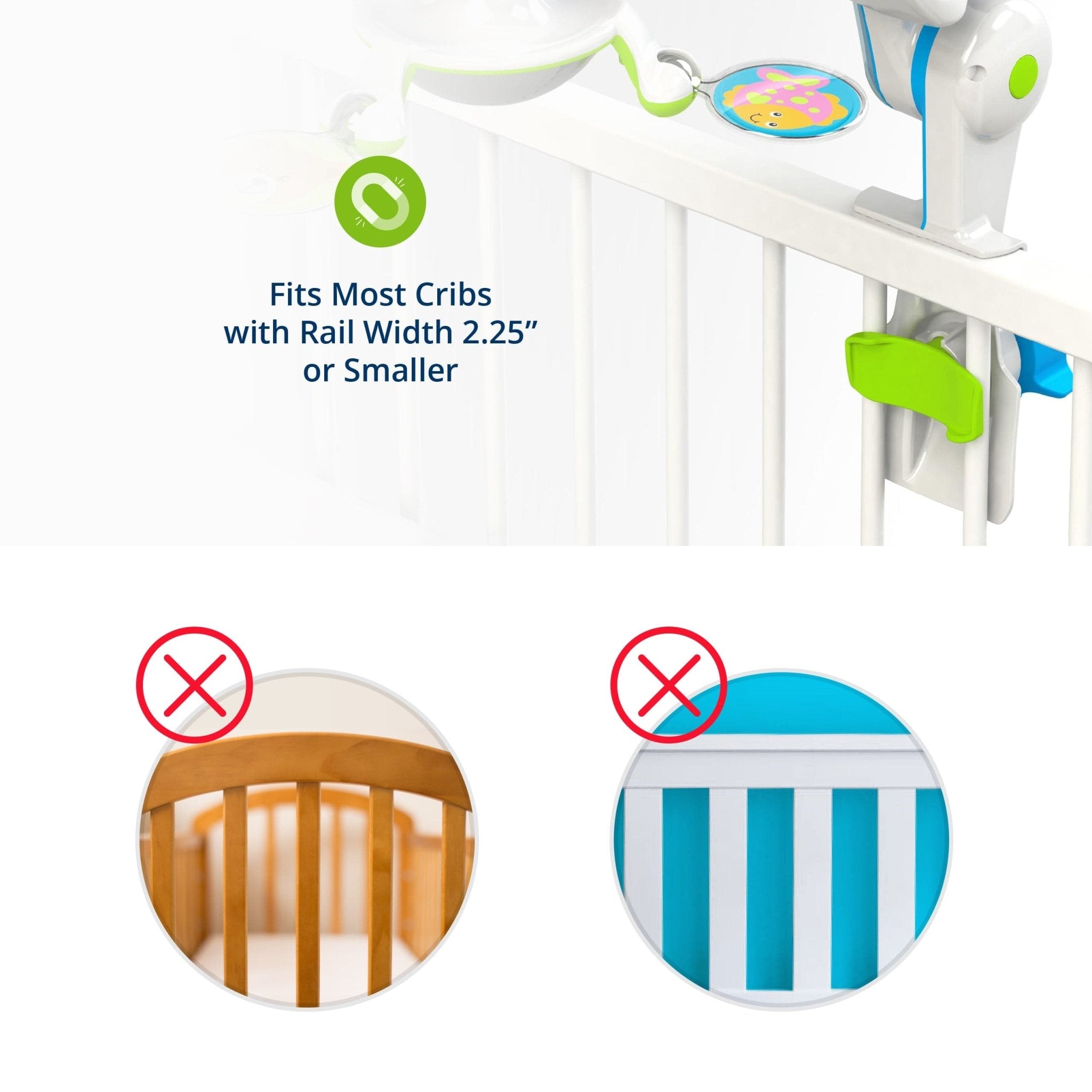 Crib Mobile: Safest & Most Advanced for Your Baby | Nurture Smart NS-0500H - Nurture Smart