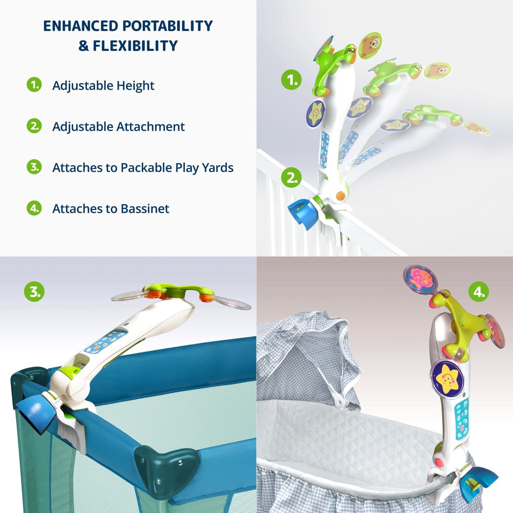 Portable Baby Mobiles For Bassinets, Play Yards and More by Nurture Smart NS-0600H - Nurture Smart